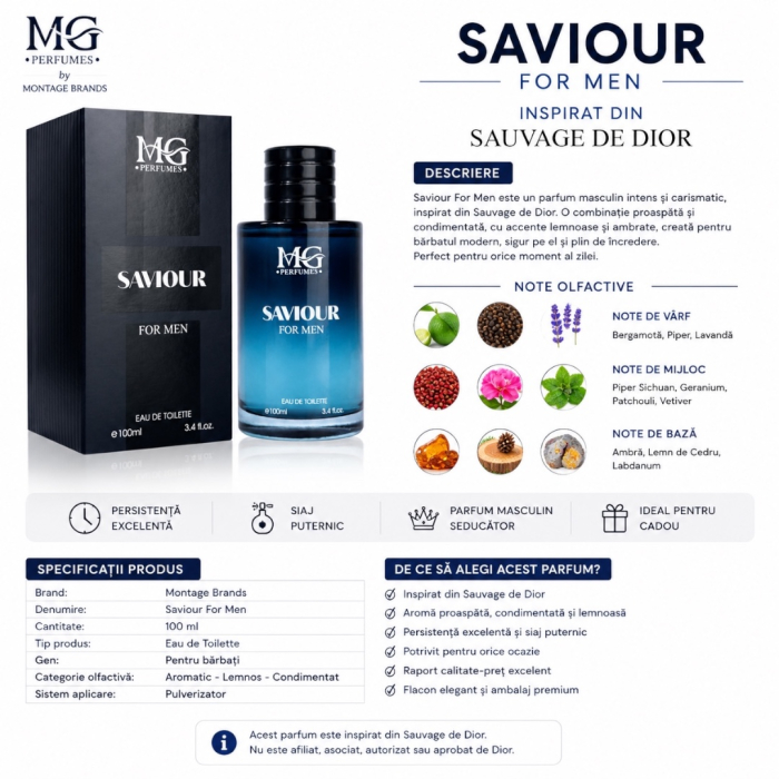Saviour 100ml - EDT, barbati [3]