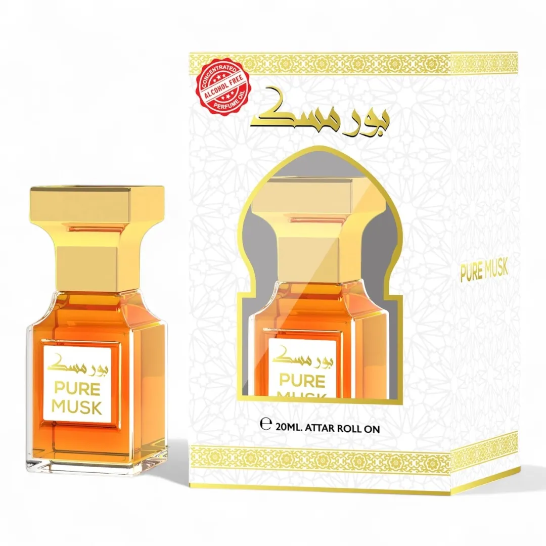 Set 3 Parfumuri Orientale, fără Alcool – Extracte Concentrate pe Bază de Ulei 20 ml Roll-on – Oud Abiyad, Dehn Al Oud, Pure Musk [4]