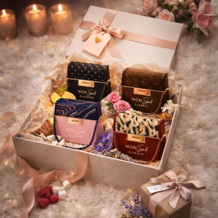 Set 4 parfumuri femei 100 ml – Mon Seul Elegance, Classic, Passion, Runway – inspirate din Coco Noir, Les Sables Roses, Spell On You și Baccarat Rouge 540 [2]