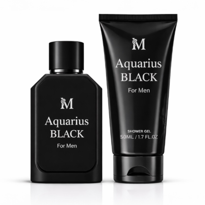Set Cadou Bărbați Aquarius Black – Inspirat din Acqua di Giò Profumo Giorgio Armani | Parfum + Gel de Duș | Montage Brands [5]