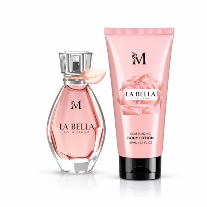 Set Parfum Femei La Bella Pour Femme 50 ml + Body Lotion 50 ml – Inspirat din La Vie Est Belle Lancôme | Montage Brands [4]