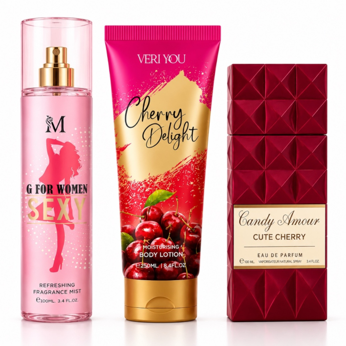 Set Cadou Femei Cherry – G For Women Sexy, Cherry Delight & Candy Amour | Montage Brands [5]