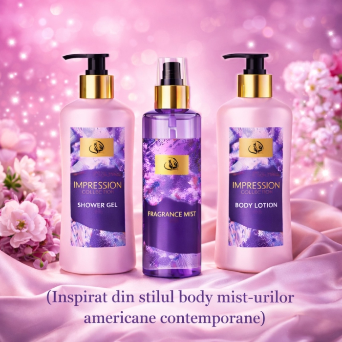 Set Cadou Femei cu Parfum și Loțiune de Corp – Impression Collection | Shower Gel 250 ml, Fragrance Mist 225 ml, Body Lotion 250 ml [4]