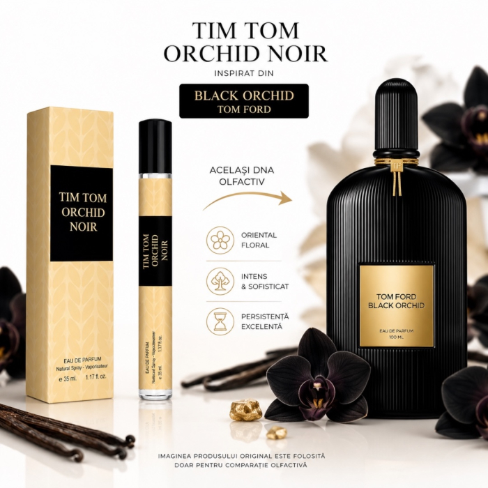 Tim Tom Orchid Noir – Inspirat din Black Orchid de la Tom Ford | 35 ml | Pentru bărbați – Montage Brands [2]