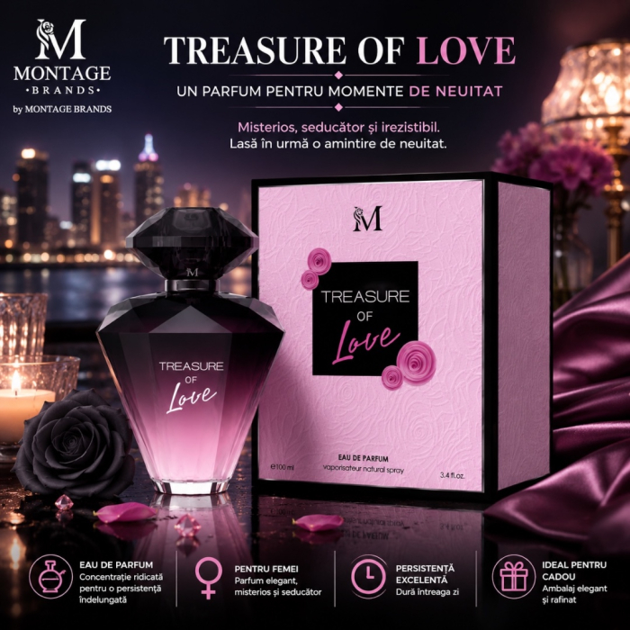 Treasure of Love – Inspirat din Lancôme Trésor La Nuit | 100 ml | Pentru femei – Montage Brands [2]