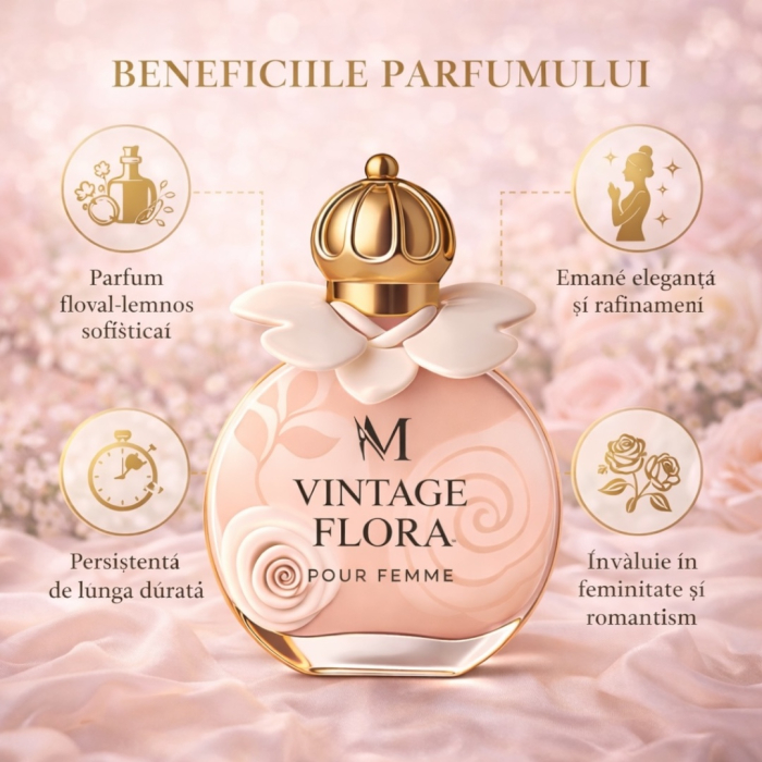 Parfum Vintage Flora Pour Femme – Inspirat din Valentina Valentino | Apă de Parfum 100 ml | Pentru Femei – Montage Brands [3]