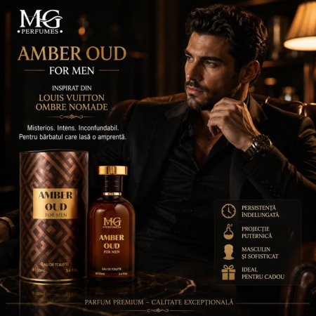 Amber Oud for Men – Inspirat din Louis Vuitton Ombre Nomade | 100 ml | Pentru bărbați – MG Perfumes [1]