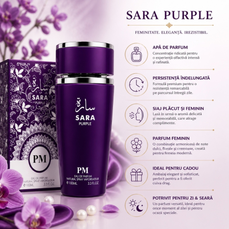 Parfum Sara Purple Perfume Mania – Apă de Parfum 100 ml pentru femei [2]