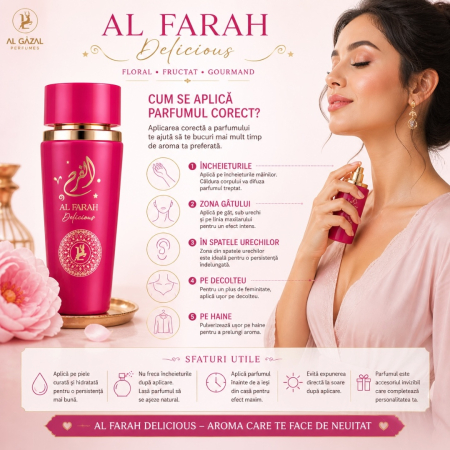 Al Farah Delicious by Al Gazal – Apă de Parfum 100 ml pentru femei [4]