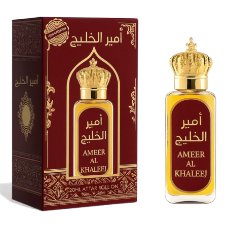 Ofertele Lunii - Ameer Al Khaleej – Ulei Parfumat Fără Alcool 20ML | Attar Oriental Lemnos & Ambrat