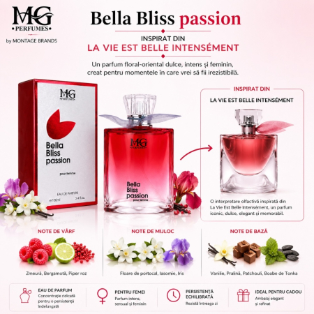 Bella Bliss Passion – Inspirat din La Vie Est Belle Intensément | 100 ml | Pentru femei – MG Perfumes [1]