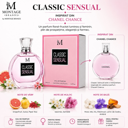 Classic Sensual – Inspirat din Chanel Chance | 100 ml | Pentru femei – Montage Brands [1]