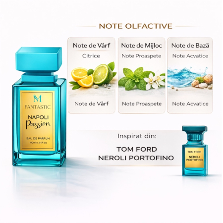 Parfum Napoli Passion – Inspirat din Neroli Portofino de la Tom Ford | Apă de Parfum 100 ml | Unisex – Montage Brands [1]