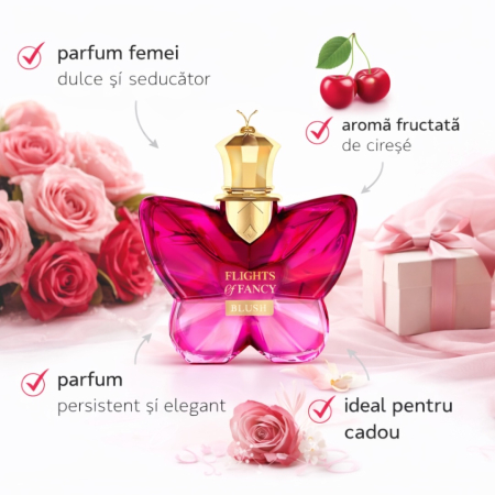 Parfum femei floral dulce și persistent Flights of Fancy Blush Eau de Parfum 100 ml – inspirat din Aqua Allegoria Flora Bloom de la Guerlain – Montage Brands [3]