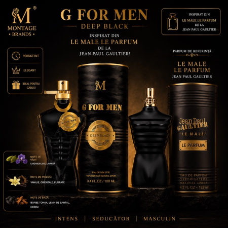 G for Men Deep Black 100ml - Apa de Parfum, barbati [1]