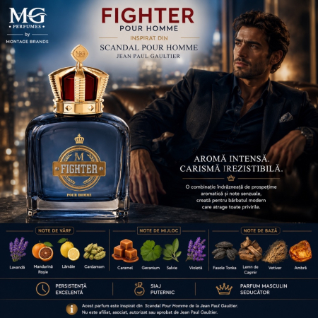 G for Men Fighter – Inspirat din Scandal Pour Homme de Jean Paul Gaultier | 100 ml | Pentru Bărbați | Montage Brands [3]