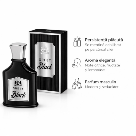 Parfum Greet Black – Inspirat din Creed Aventus | 100 ml | Pentru Bărbați – Montage Brands [4]