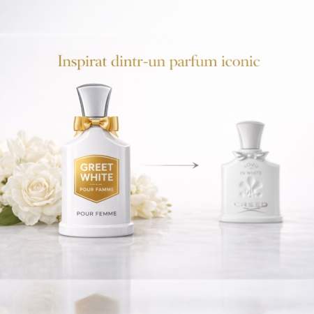 Parfum Damă Greet White Pour Femme – Inspirat din Creed Love in White | Apă de Parfum Persistentă 100 ml | Parfum Floral Fructat Femei – Montage Brands [1]