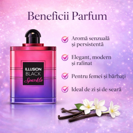 Parfum Illusion Black Sparkle – Inspirat din Black Opium Neon | Apă de Parfum 100 ml | Unisex | Montage Brands [3]
