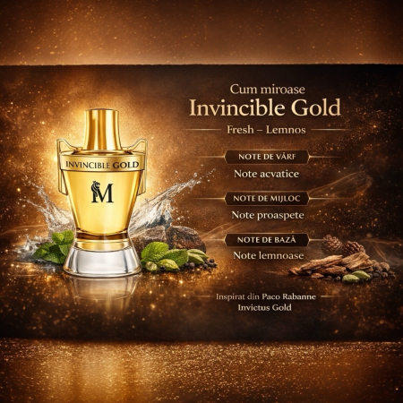 Parfum Invincible Gold – inspirat din Invictus Gold de la Paco Rabanne | 100 ml | Pentru bărbați | Montage Brands [2]