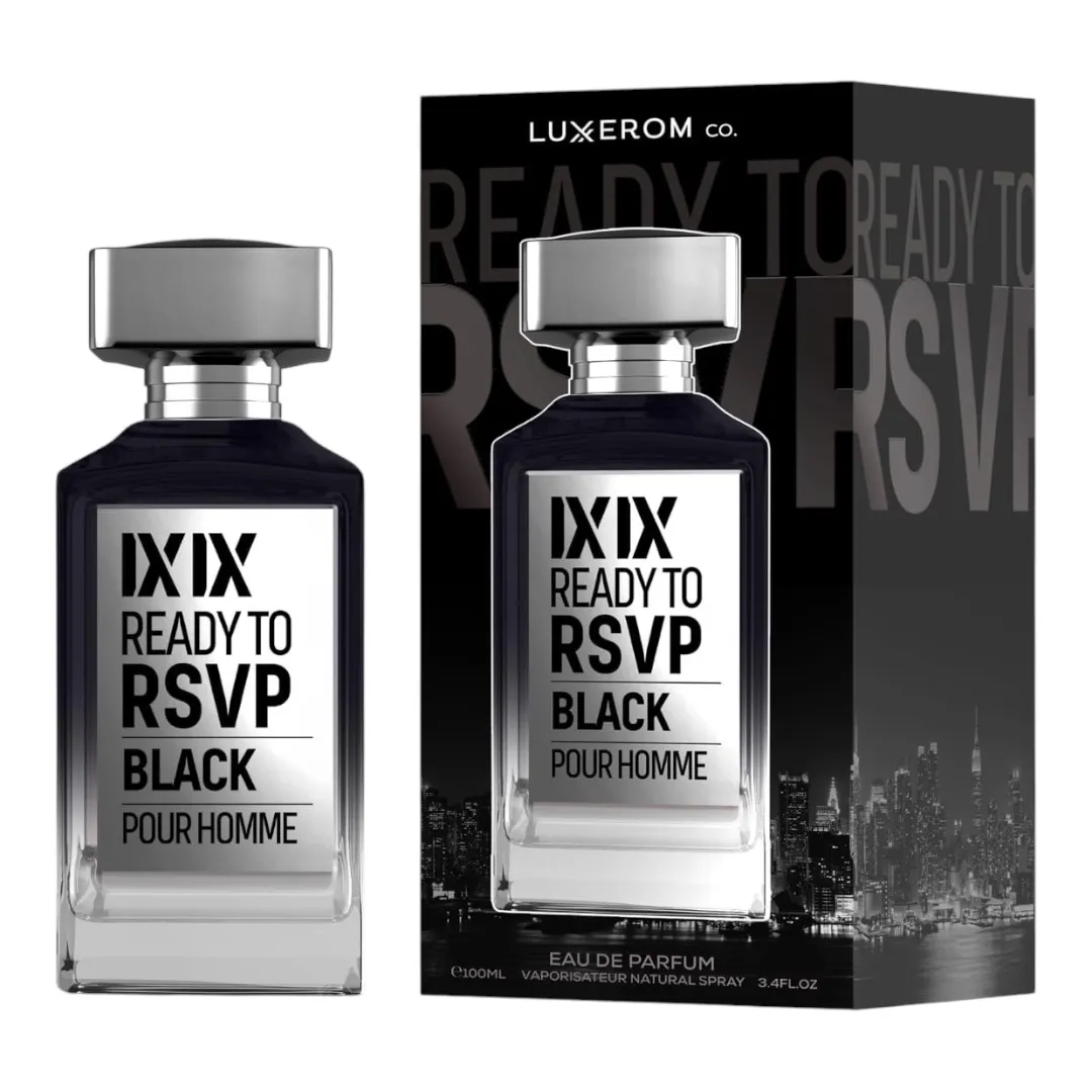 Tipuri de Parfum - Ixix Ready To Rsvp Black 100ml - Apa de Parfum, barbati - Inspirat din 212 VIP Black de la Carolina Herrera