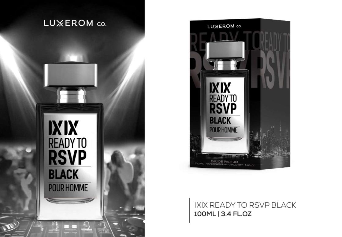 Ixix Ready To Rsvp Black 100ml - Apa de Parfum, barbati - Inspirat din 212 VIP Black de la Carolina Herrera [2]
