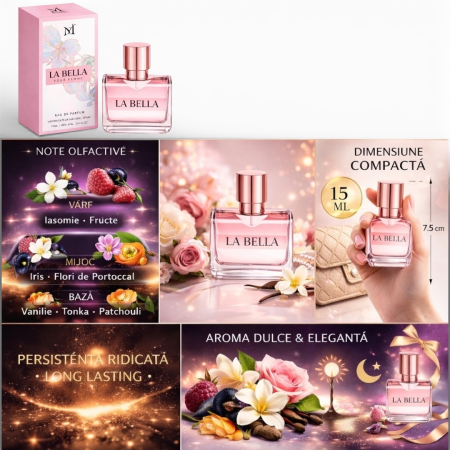 La Bella Pour Femme 15 ml – Apă de Parfum pentru femei | Inspirat din La Vie Est Belle Lancôme [1]