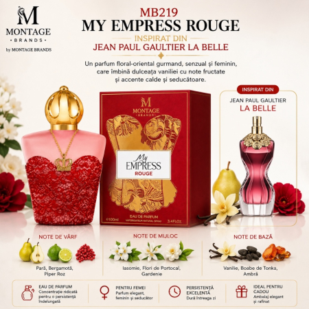My Empress Rouge – Inspirat din Jean Paul Gaultier La Belle | 100 ml | Pentru femei – Montage Brands [1]