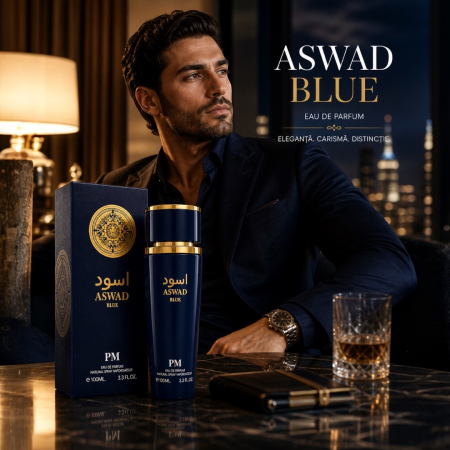 Parfum Aswad Blue Perfume Mania – Apă de Parfum 100 ml pentru bărbați, fresh & elegant [3]