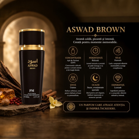 Parfum Aswad Brown Perfume Mania – Apă de Parfum 100 ml Unisex [4]