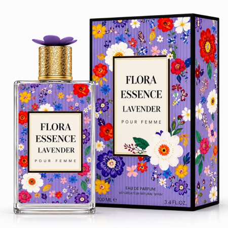 Cele mai noi - Parfum Femei Flora Essence Lavender 100 ml – Floral Fresh Seducător | Inspirat din Gucci Flora Gorgeous Magnolia