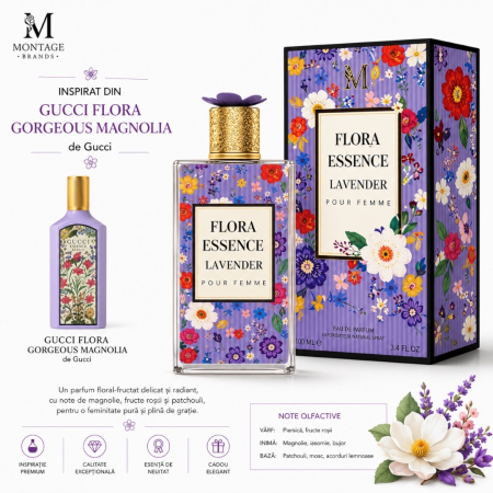 Parfum Femei Flora Essence Lavender 100 ml – Floral Fresh Seducător | Inspirat din Gucci Flora Gorgeous Magnolia [1]