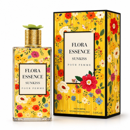 Parfumuri Dulci - Parfum Femei Flora Essence Sunkiss 100 ml – Floral Exotic Seducător Inspirat din Gucci Gorgeous Orchid