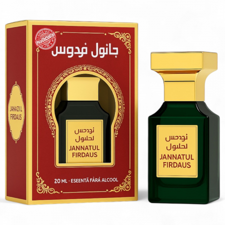Tipuri de Parfum - Parfum Oriental fara Alcool - Extract Concentrat pe Baza de Ulei, 20ml Roll-on-Jannatul Firdaus