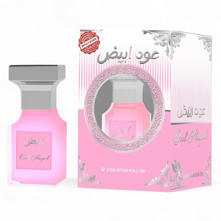 Tipuri de Parfum - Parfum Oriental fara Alcool - Extract Concentrat pe Baza de Ulei, 20ml Roll-on-Oud Abiyad