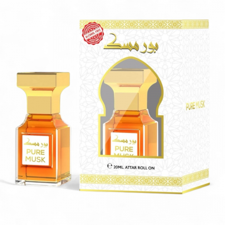 Tipuri de Parfum - Parfum Oriental fara Alcool - Extract Concentrat pe Baza de Ulei, 20ml Roll-on-Pure Musk