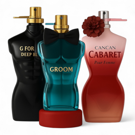 Seturi si Pachete - Set 3 Parfumuri Inspirate Jean Paul Gaultier – 2 Masculine si 1 Feminin