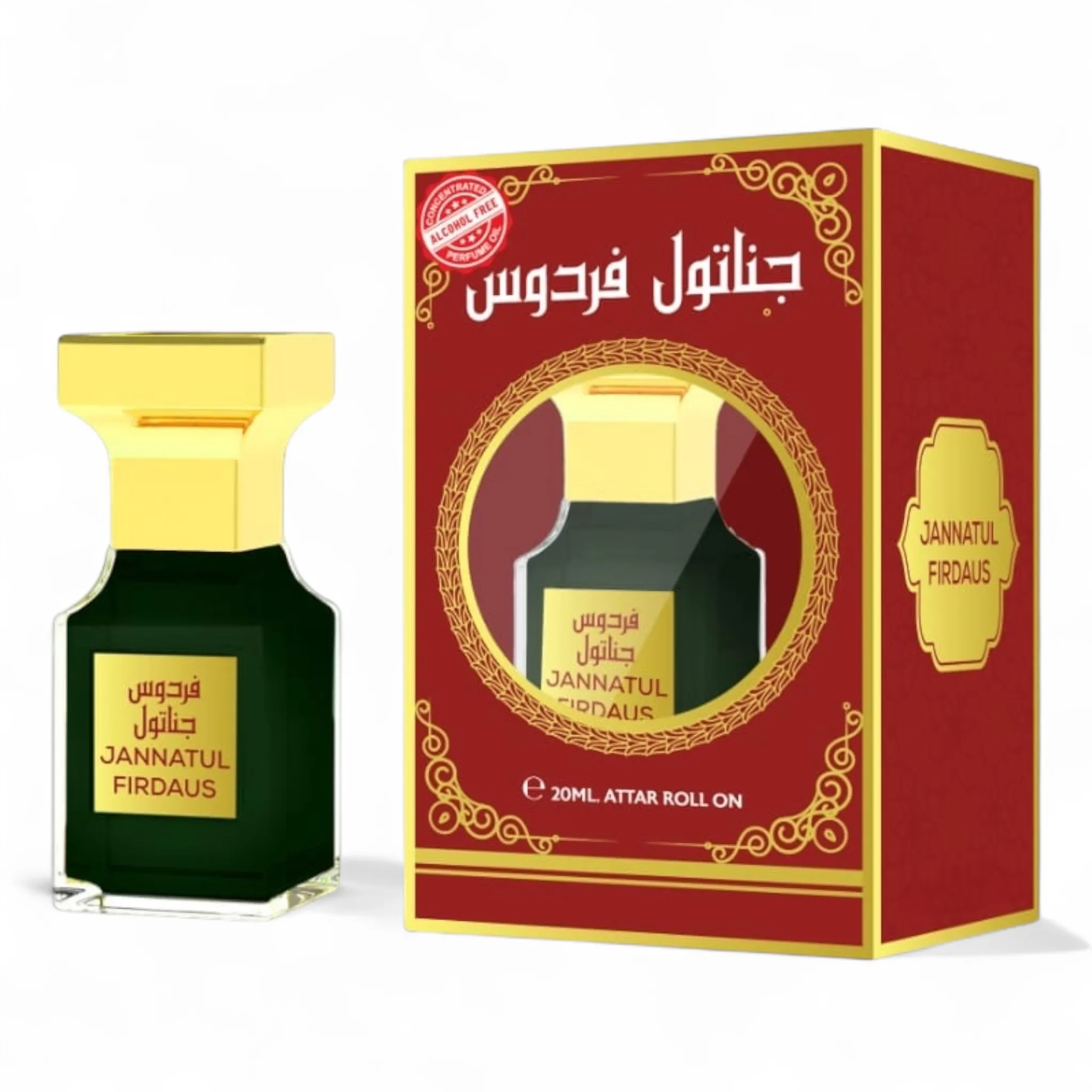 Set 3 Parfumuri Orientale fără Alcool – Extracte Concentrate pe Bază de Ulei 20 ml Roll-on – Ameer Al Oud, Oud Layl, Jannatul Firdaus Roll-on 20 ml [3]