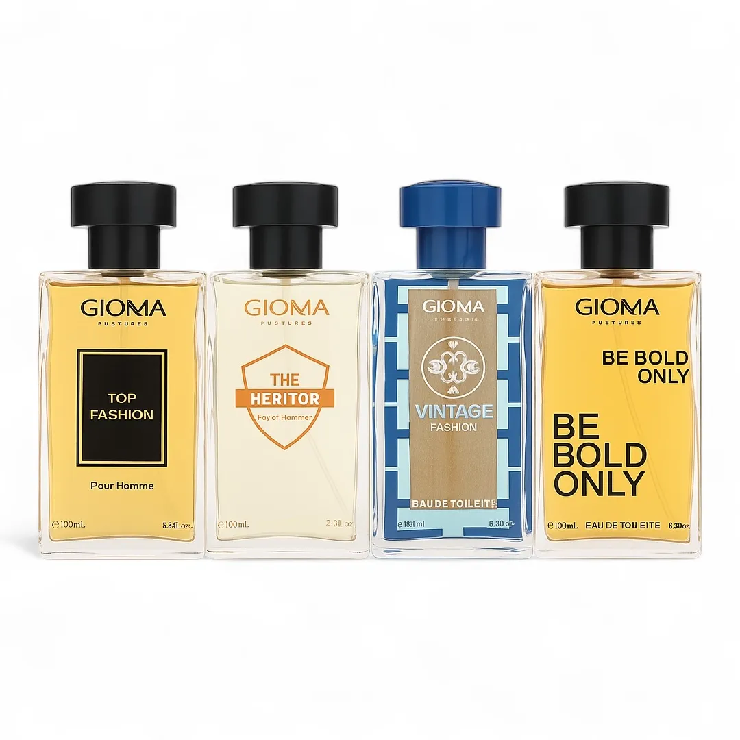 Ofertele Lunii - Set 4 Parfumuri 100 ml - Apa Toaleta, Barbati - Top Fashion + The Heritor + Vintage Fashion + Be Bold Only