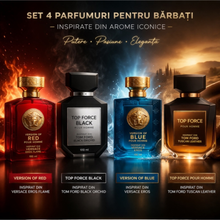 Set 4 Parfumuri pentru Bărbați – 100 ml fiecare | Inspirate din Tom Ford & Versace | Montage Brands [1]