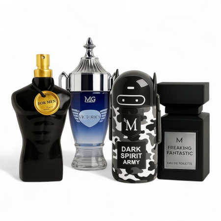 Seturi si Pachete - Set 4 Parfumuri De Barbati - Black G + Victorios Icon + Dark Spirit + Fantastic