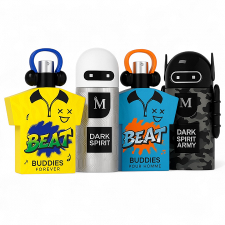 Seturi si Pachete - Set 4 Parfumuri EDT – Beat Buddies si Dark Spirit (Bărbați, 95 ml / 100 ml)