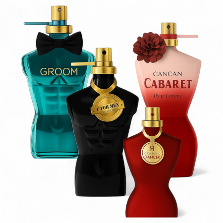 Seturi si Pachete - Set 4 Parfumuri Inspirate Jean Paul Gaultier – 2 Masculine si 2 Feminine