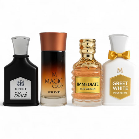 Seturi si Pachete - Set 4 Parfumuri Premium – 2 pentru El si 2 pentru Ea – 100 ml