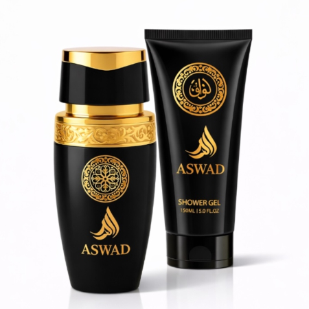 Cele mai vandute - Set Cadou ASWAD – Apă de Parfum 100ml + Shower Gel 150ml | Parfum Oriental Intens pentru Bărbați