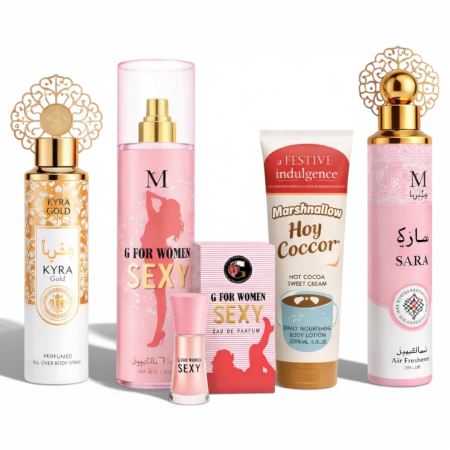 Seturi si Pachete - Set Cadou Femei Parfum + Body Mist + Lotiune + Air Freshener