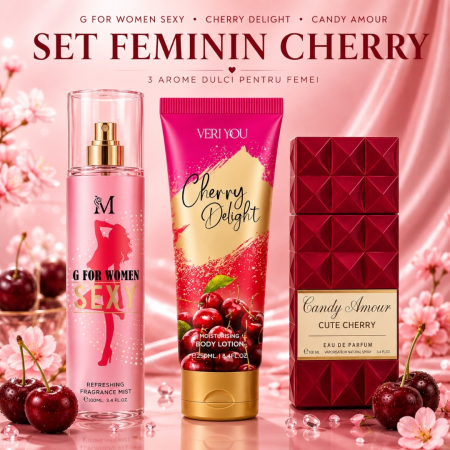Set Cadou Femei Cherry – G For Women Sexy, Cherry Delight & Candy Amour | Montage Brands [6]