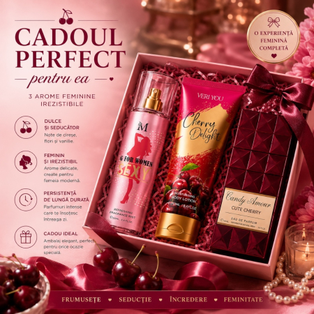 Set Cadou Femei Cherry – G For Women Sexy, Cherry Delight & Candy Amour | Montage Brands [3]