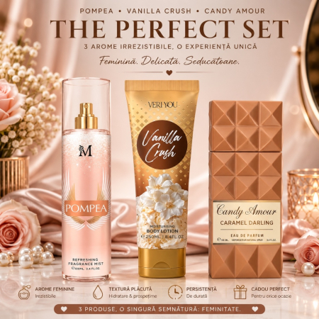 Ofertele Lunii - Set Cadou Femei cu Arome Dulci – Pompea, Vanilla Crush & Candy Amour | Montage Brands