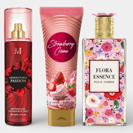 Seturi si Pachete - Set Cadou Femei Irezistibil – Parfum 100 ml + Body Mist + Lotiune | Inspirat din Dior & Gucci